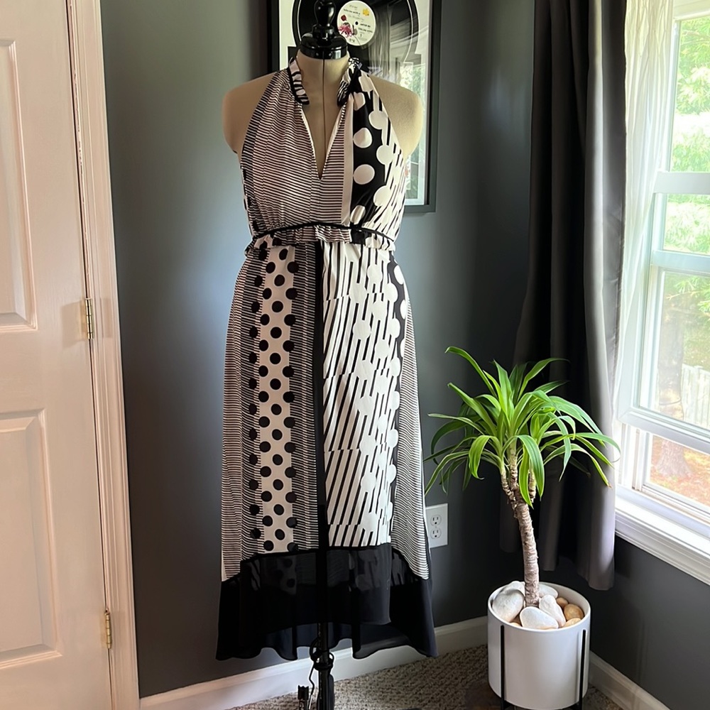 Anthropologie: Maeve, B&W, asymmetrical.